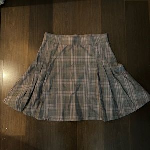 Plaid miniskirt